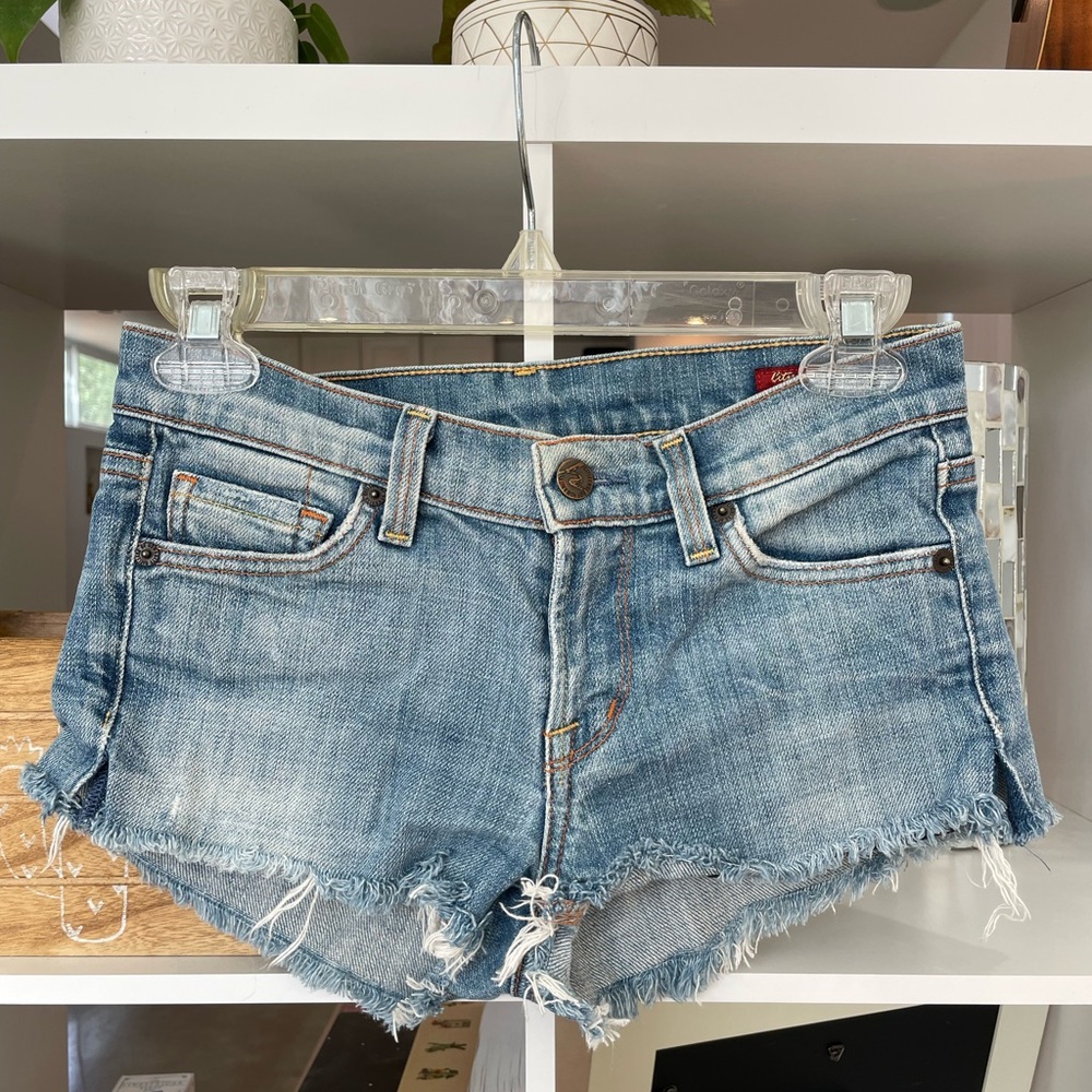 Citizens Of Humanity Light Blue Jean Shorts